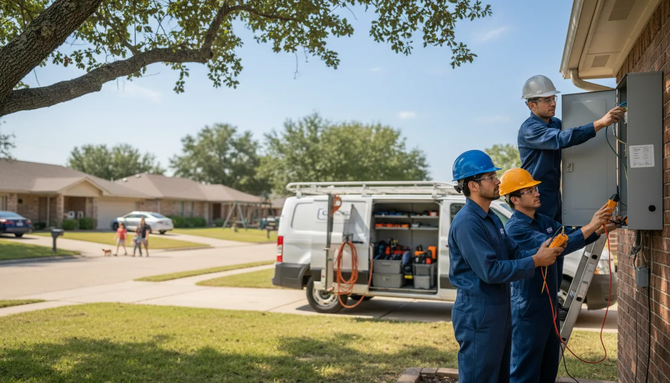 Certified electrician providing emergency electrical services in Bartlett, KS